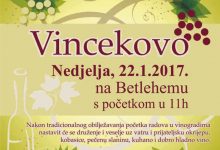 Vinogradari pozivaju na Vincekovo sutra na Betlehemu