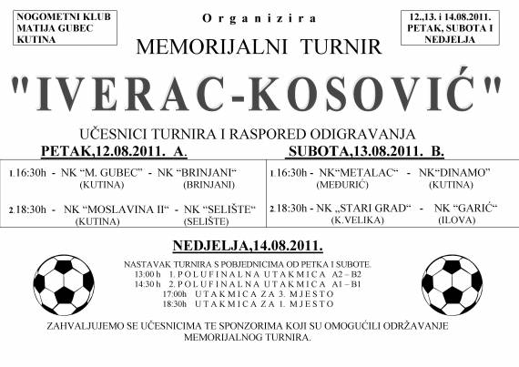 Memorijalni turnir "Iverac-Kosović"